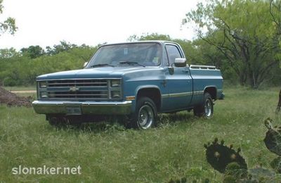 My truck, before it was lowered-photo taken at Edmisten property, Seguin Texas

